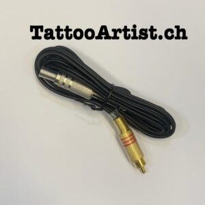 Tattoo Machine Clip Cord – Metal RCA Plug