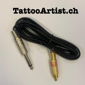 Tattoo Machine Clip Cord – Metal RCA Plug