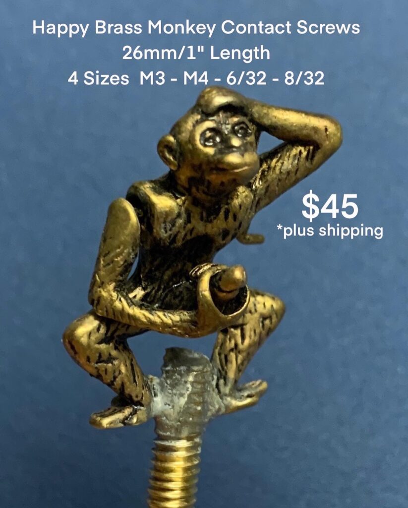 Happy Brass Monkey Tattoo Machine Screws 5 Sizes TattooArtist.ch