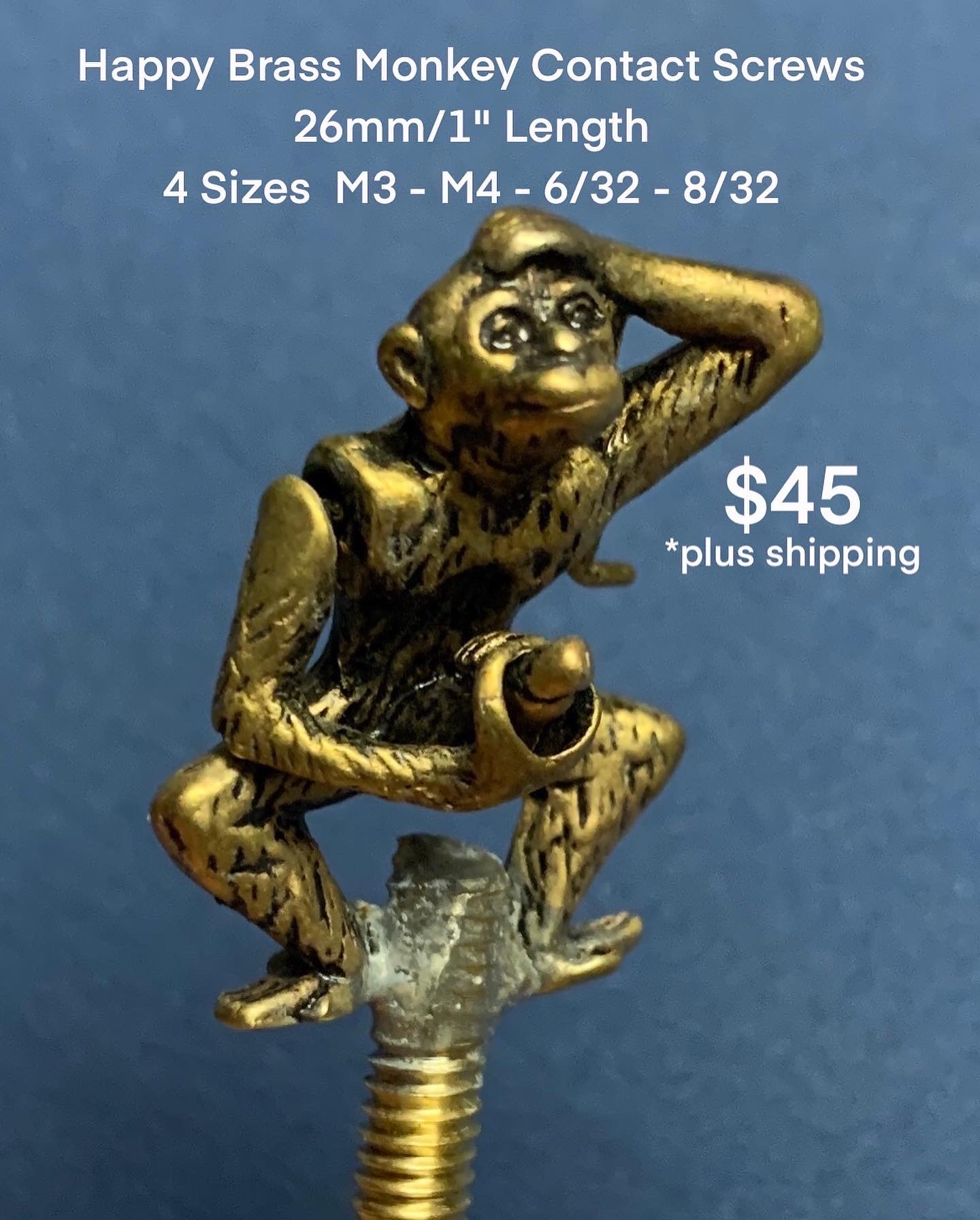 Happy Brass Monkey Tattoo Machine Screws 5 Sizes TattooArtist.ch