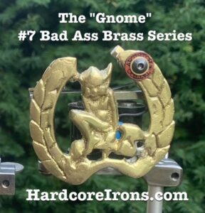 Bad Ass Brass Series #7-The Gnome- Tattoo Machine made by Dave Holm- Hardcore Irons Tattoo Machine Company