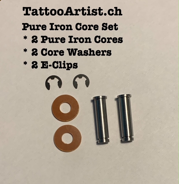 Tattoo Machine T Top Coil Cores Set Pure Iron M4 32mm TattooArtist.ch