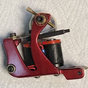 Coleman Tribute Tattoo Machine Metallic Red Shader & Packing Color